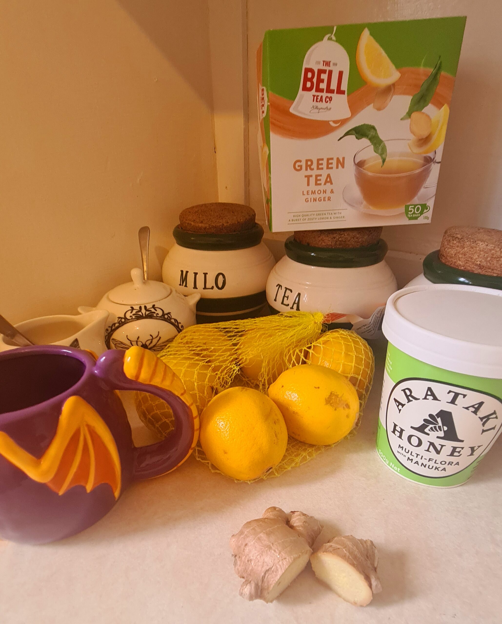 Lemon Honey Ginger Green Tea